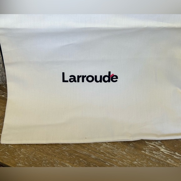 Larroude Leather Gloria Sandal Heels Lace Up Caramel Clear Heel 8.5 NIB New - Picture 10 of 11